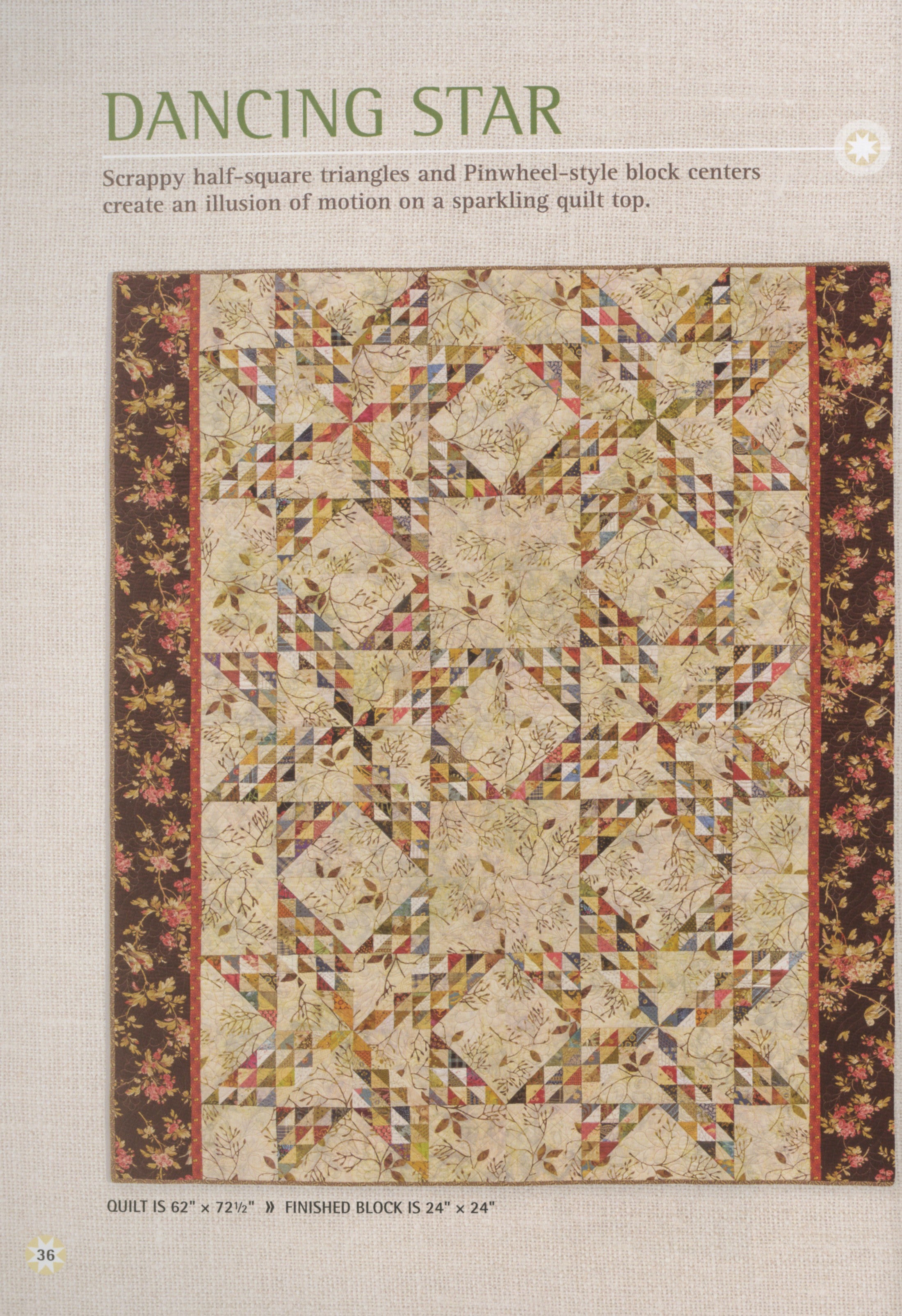 PATTERN BOOK - Patches of Stars by Edyta Sitar for Laundry Basket Quilts