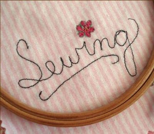 embroidery using the embroidery & darning foot