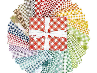 Load image into Gallery viewer, lori holt bee gingham fat quarter bundle