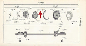 Screw, Pivot Mounting For Gib Hook, Singer Featherweight (Vintage Original)