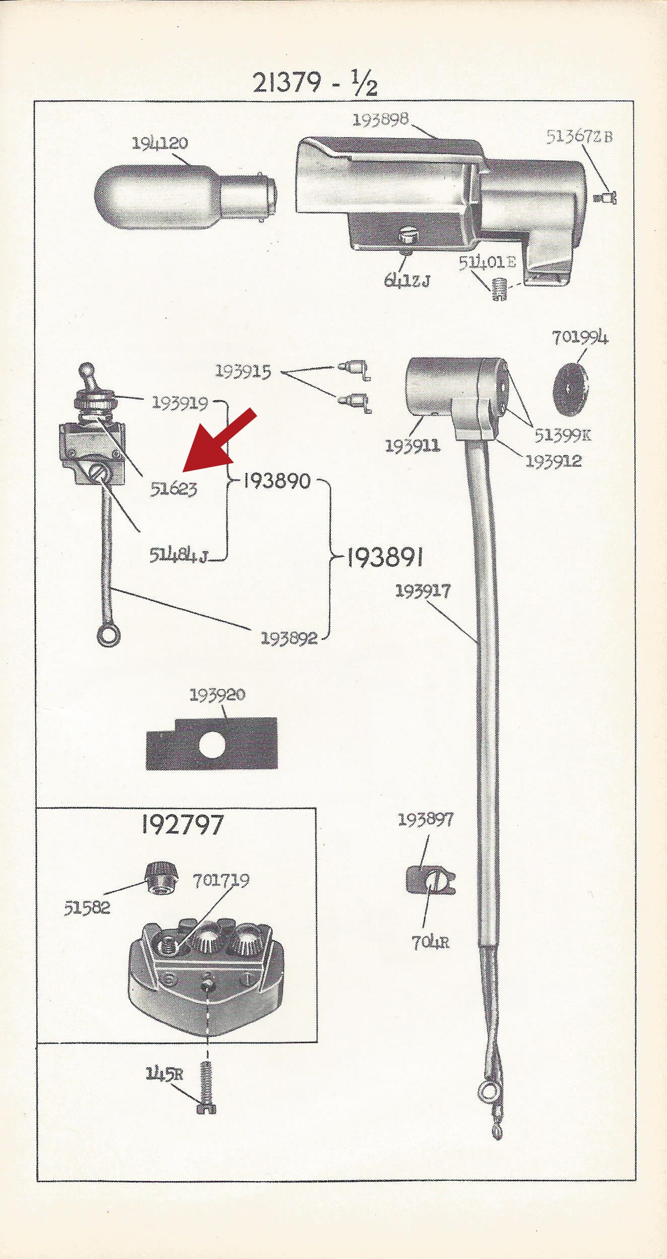Nut, Toggle Switch - Singer Featherweight (Vintage Original)