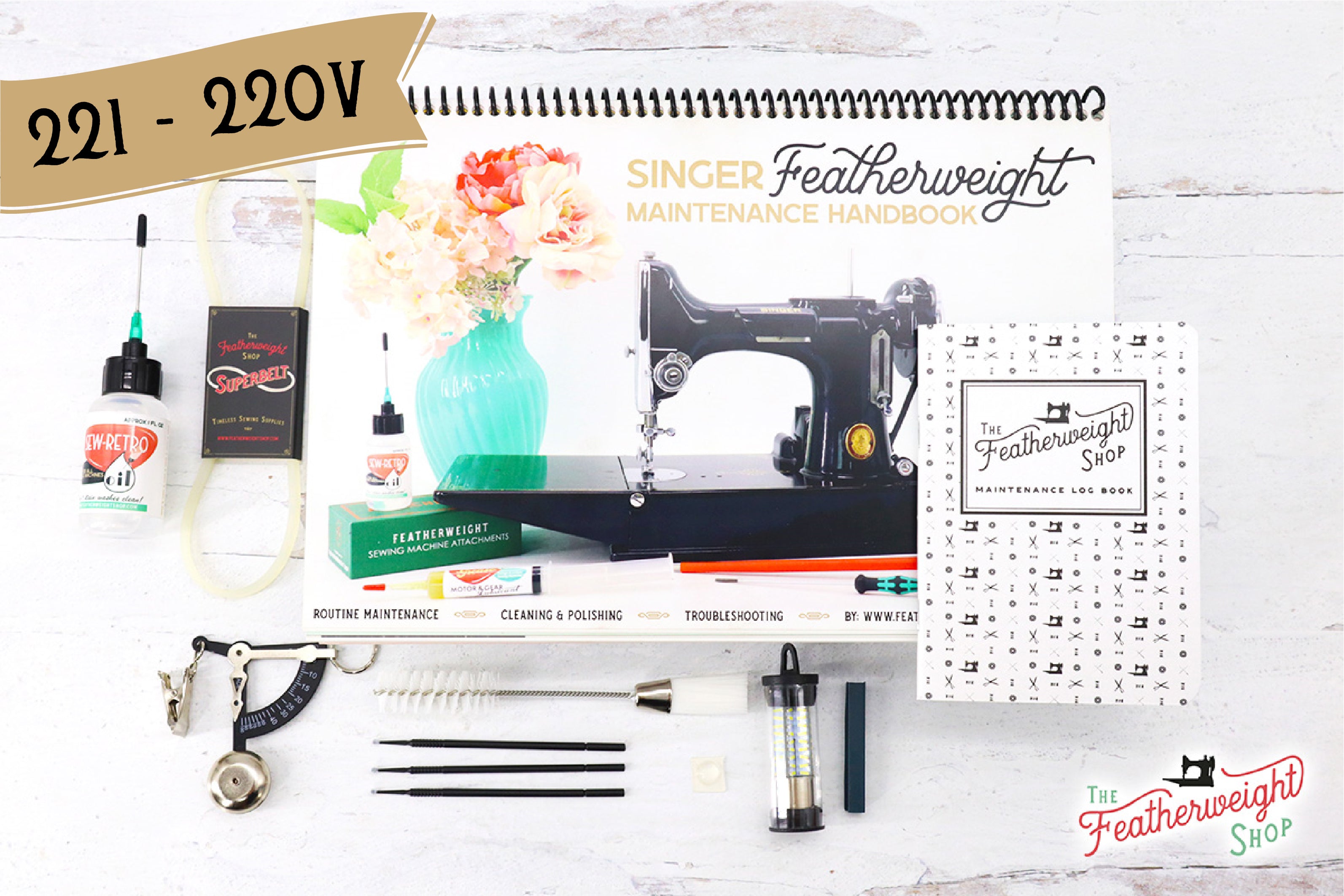 Tune-Up Kit for the WHITE Singer Featherweight 221K