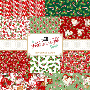 Fabric,  Peppermint Candy PEPPERMINTS GREEN by Northcott (by the yard)