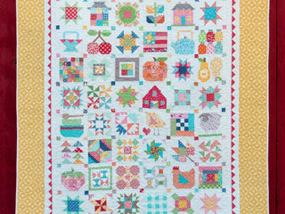 Load image into Gallery viewer, Quilt Kit, FARM GIRL VINTAGE Fabric Collection - by Lori Holt for Riley Blake