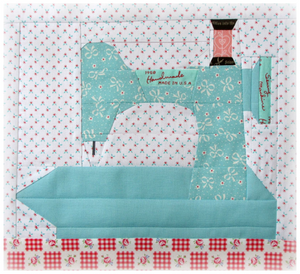 Pattern, In The Studio "My Featherweight" Paper-Pieced Quilt Block (digital download)