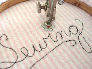 embroidery using the cover plate