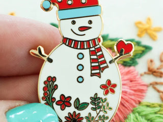 Load image into Gallery viewer, Needle Minder, SWEET SNOWMAN by Flamingo Toes