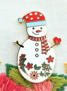 Needle Minder, SWEET SNOWMAN by Flamingo Toes