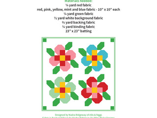 Load image into Gallery viewer, Pattern, Flower Garden MINI Quilt by Ellis &amp; Higgs (digital download)