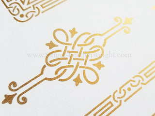 Load image into Gallery viewer, featherweight gold celtic knot decal set