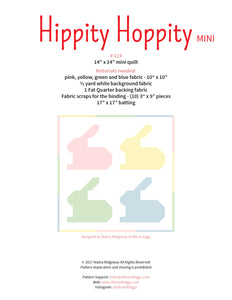 Pattern, Hippity Hoppity MINI Quilt by Ellis & Higgs (digital download)