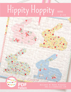 Pattern, Hippity Hoppity MINI Quilt by Ellis & Higgs (digital download)