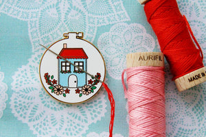 Needle Minder, HOME EMBROIDERY HOOP by Flamingo Toes