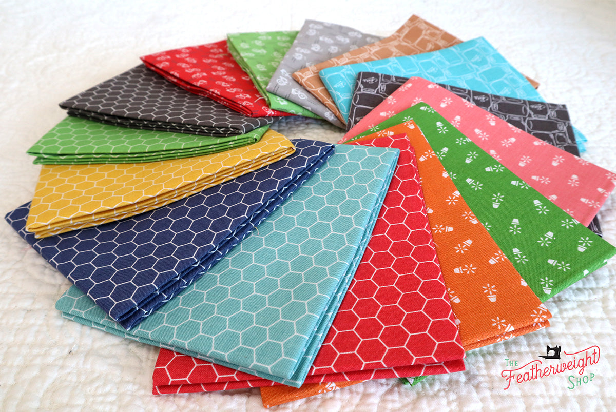 Fabric, Farm Girl Vintage Companion Prints by Lori Holt of Bee in My Bonnet - FAT QUARTER BUNDLE