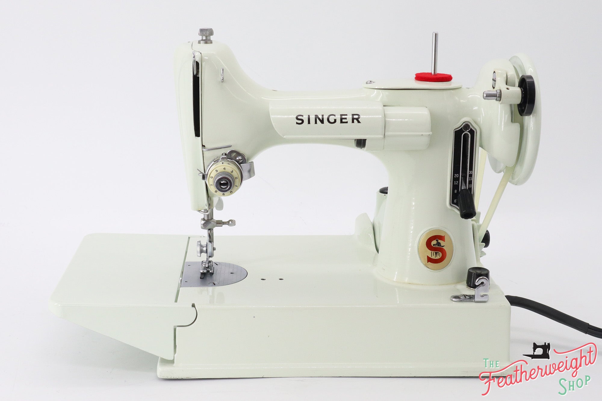 Singer Featherweight 221 Sewing Machine, WHITE EV781***