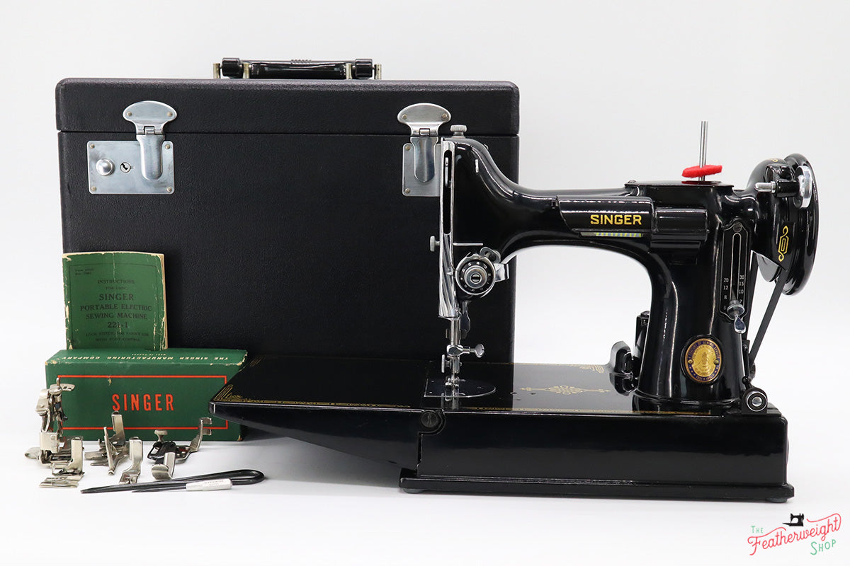 Singer Featherweight 221 Sewing Machine, Centennial: AJ915***