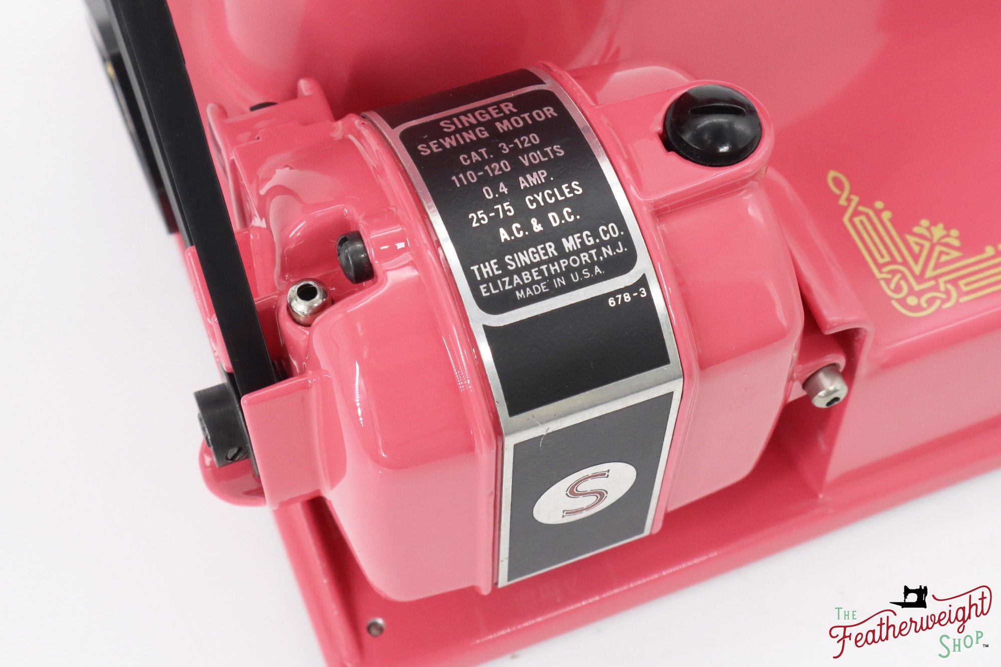 Singer Featherweight 221, AH664*** - Fully Restored in Happy Pink Grapefruit