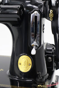 Singer Featherweight 221, "First-Run" 1933 AD544*** - Fully Restored in Gloss Black - Provenance Included!