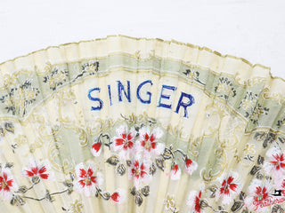 Load image into Gallery viewer, Japanese Hand Fan - RARE Singer (Vintage Original)