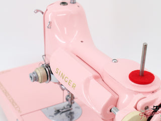Load image into Gallery viewer, Singer Featherweight 221K5 Sewing Machine ES880*** - Fully Restored in Rosy Posy Pink