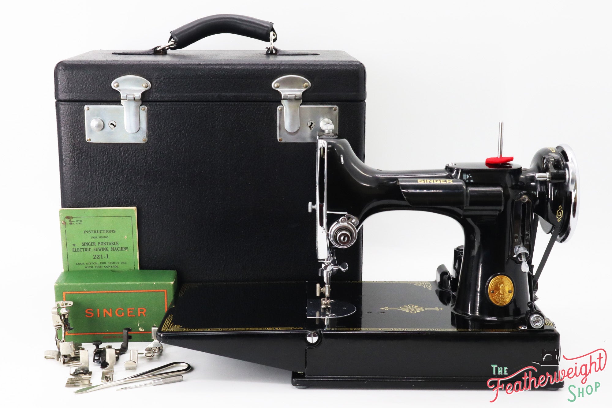 Singer Featherweight 221 Sewing Machine, 1936 AE3002**