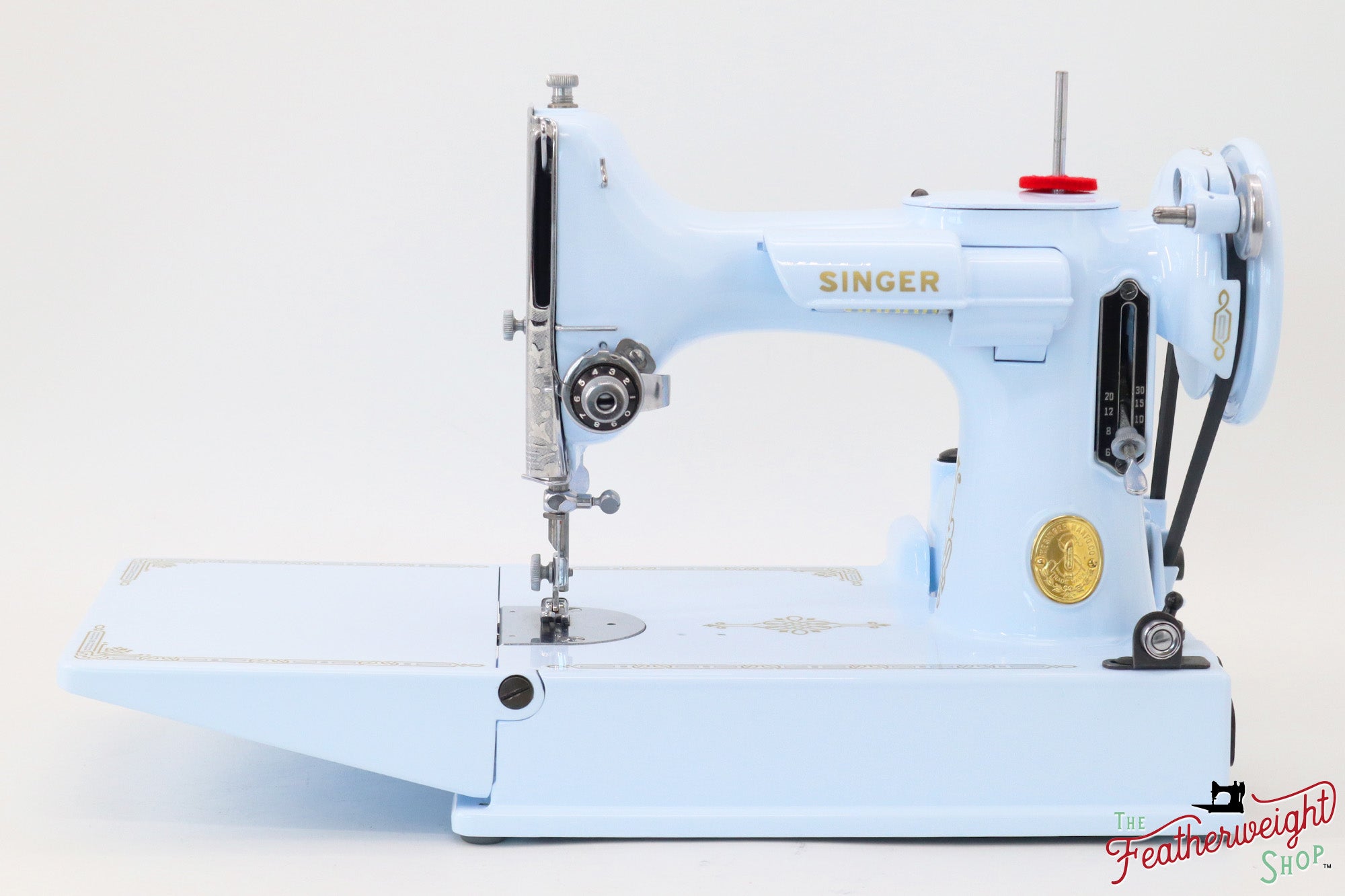 Singer Featherweight 221, AG854*** - Fully Restored in Cinderella Blue