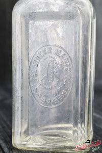 Oil Bottle - Glass, Singer (Vintage Original)