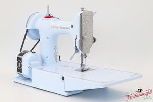 Singer Featherweight 221, AG854*** - Fully Restored in Cinderella Blue