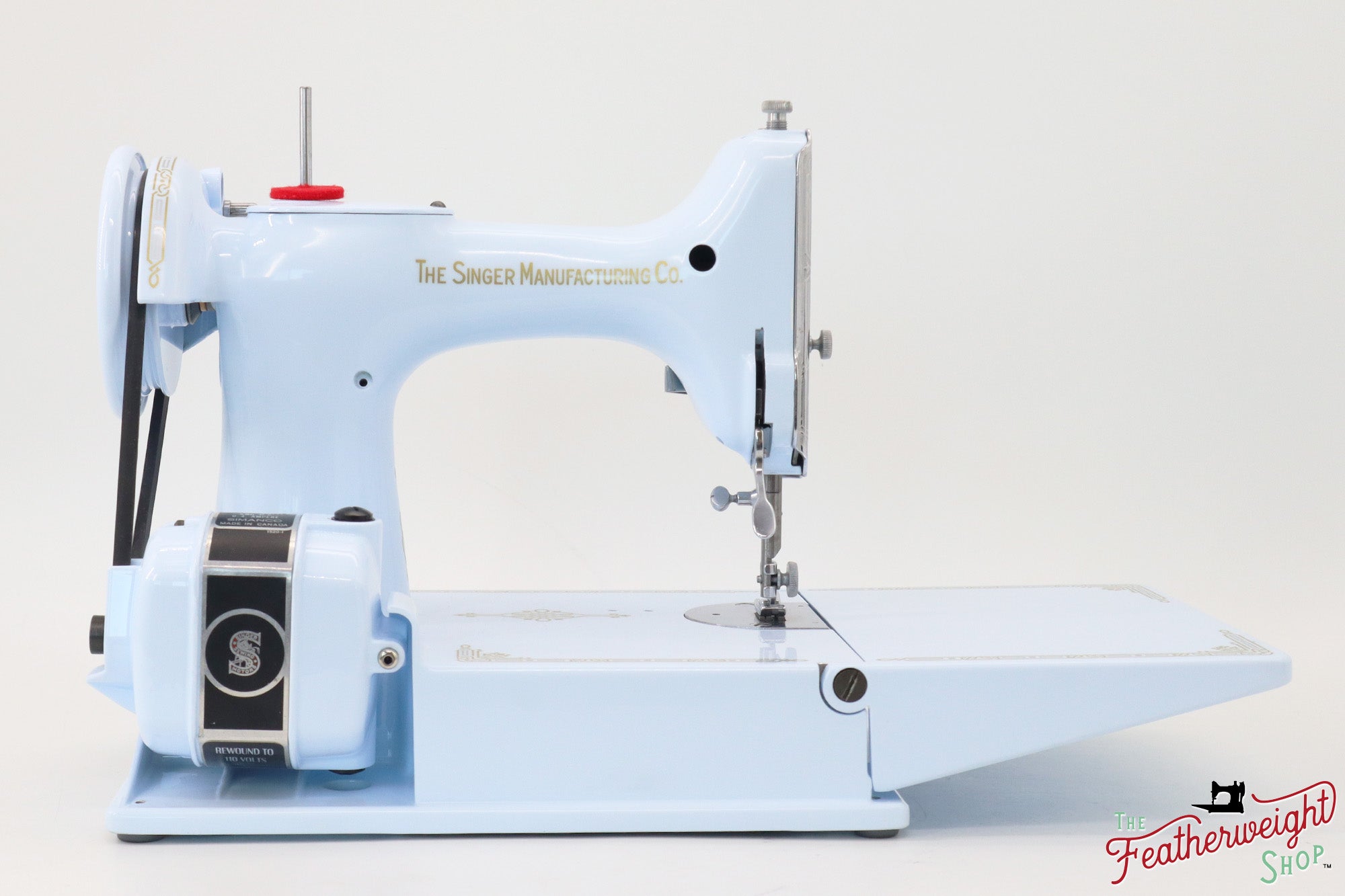 Singer Featherweight 221, AG854*** - Fully Restored in Cinderella Blue