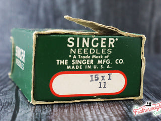 Load image into Gallery viewer, Bulk Needle Packet Box, Singer - Empty (Vintage Original)
