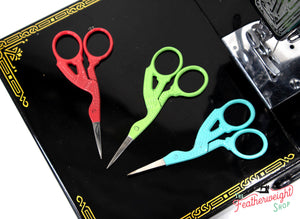 Scissors, Lori Holt Fabric Design Sewing Embroidery Scissors - STORK