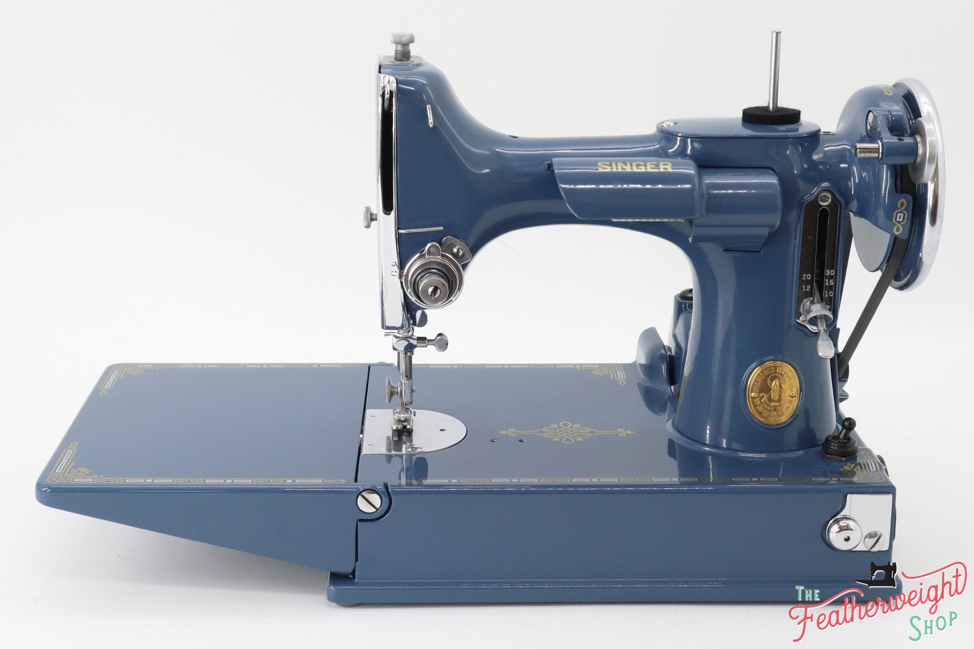 Singer Featherweight 221 Sewing Machine AD722*** - Fully Restored in Denim