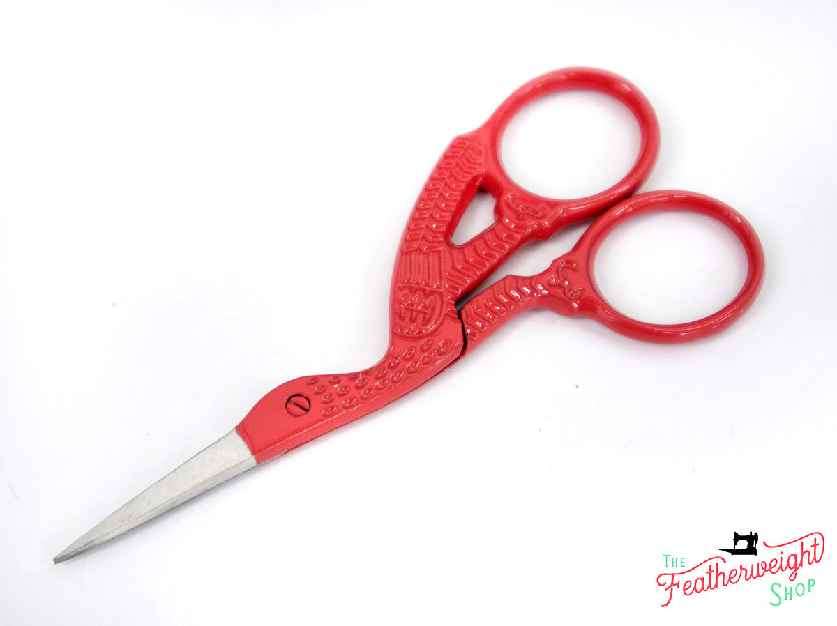 Scissors, Lori Holt Fabric Design Sewing Embroidery Scissors - STORK