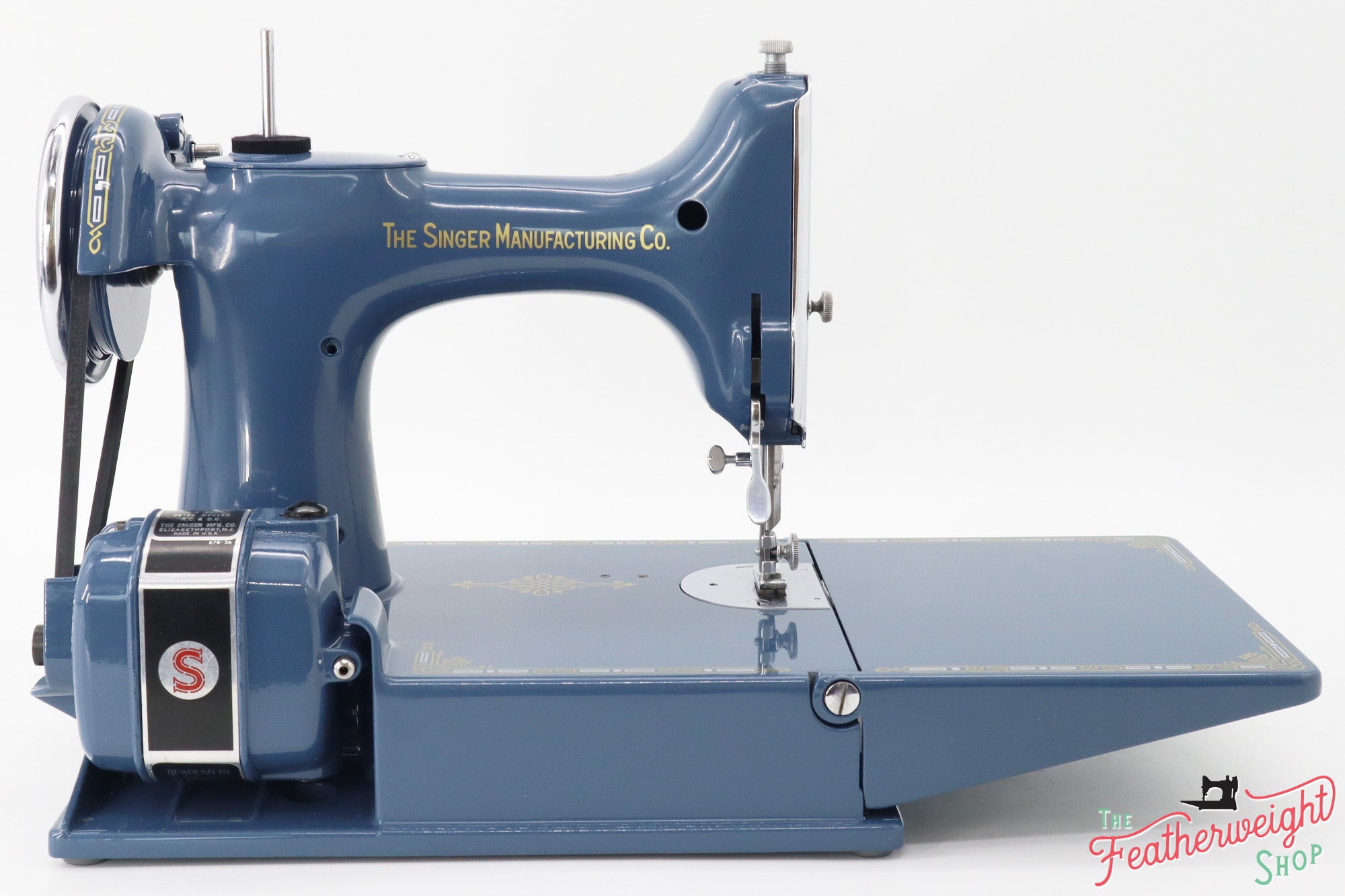 Singer Featherweight 221 Sewing Machine AD722*** - Fully Restored in Denim