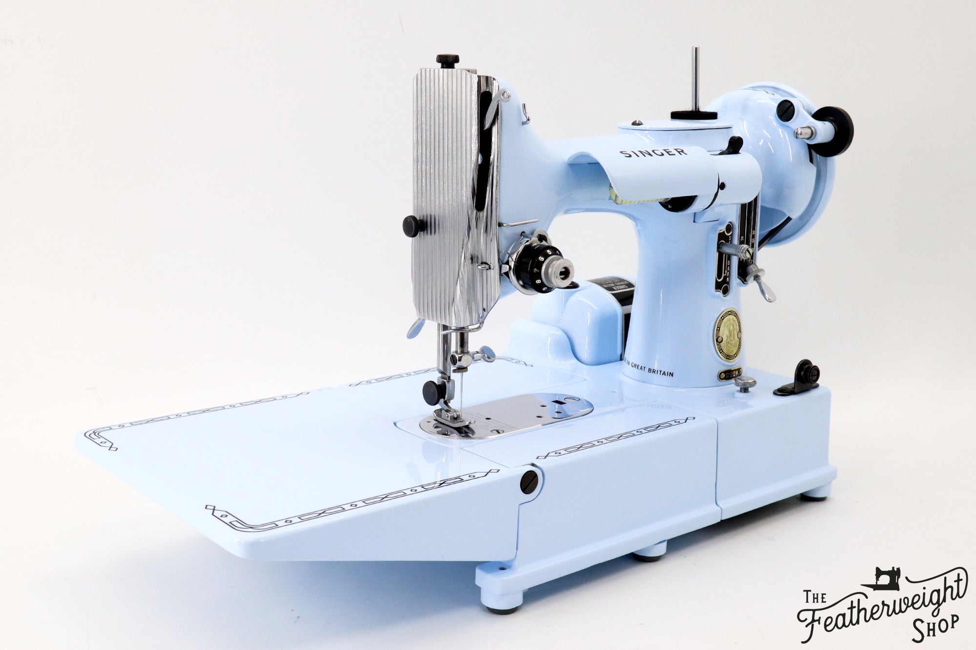 Singer Featherweight 222K Sewing Machine EK328*** - Fully Restored in 'Cinderella Blue'