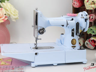 Load image into Gallery viewer, Singer Featherweight 222K EL177*** - Fully Restored in Cinderella Blue
