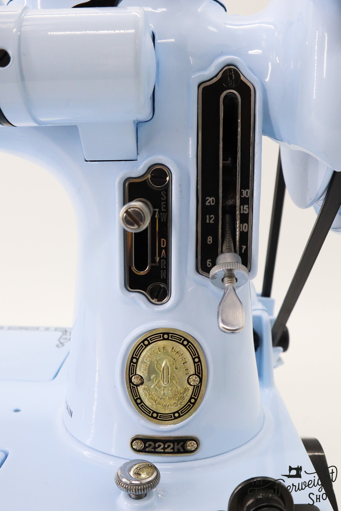 Singer Featherweight 222K Sewing Machine EK328*** - Fully Restored in 'Cinderella Blue'