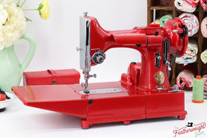 Singer Featherweight 222K Red 'S' - ES1660** - Fully Restored in Candy Apple Red