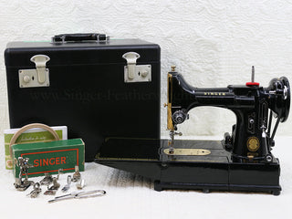 Load image into Gallery viewer, Singer Featherweight 222K Sewing Machine EK634*** GOLD PLATED!!!