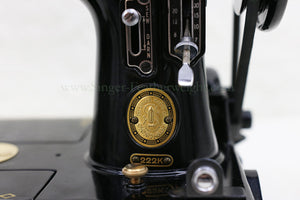 Singer Featherweight 222K Sewing Machine EK634*** GOLD PLATED!!!