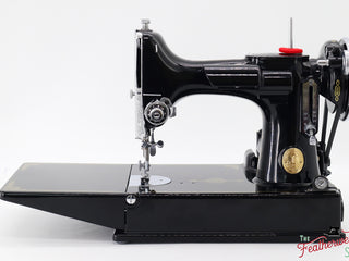 Load image into Gallery viewer, Singer Featherweight Top Decal 221 Fully Restored in Gloss Black, AF3852** - SCARCE
