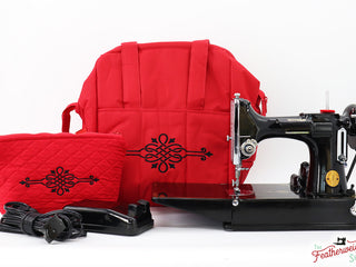 Load image into Gallery viewer, BAG, Padded TRAVEL fits Singer Featherweight 221 &amp; 222 - RED