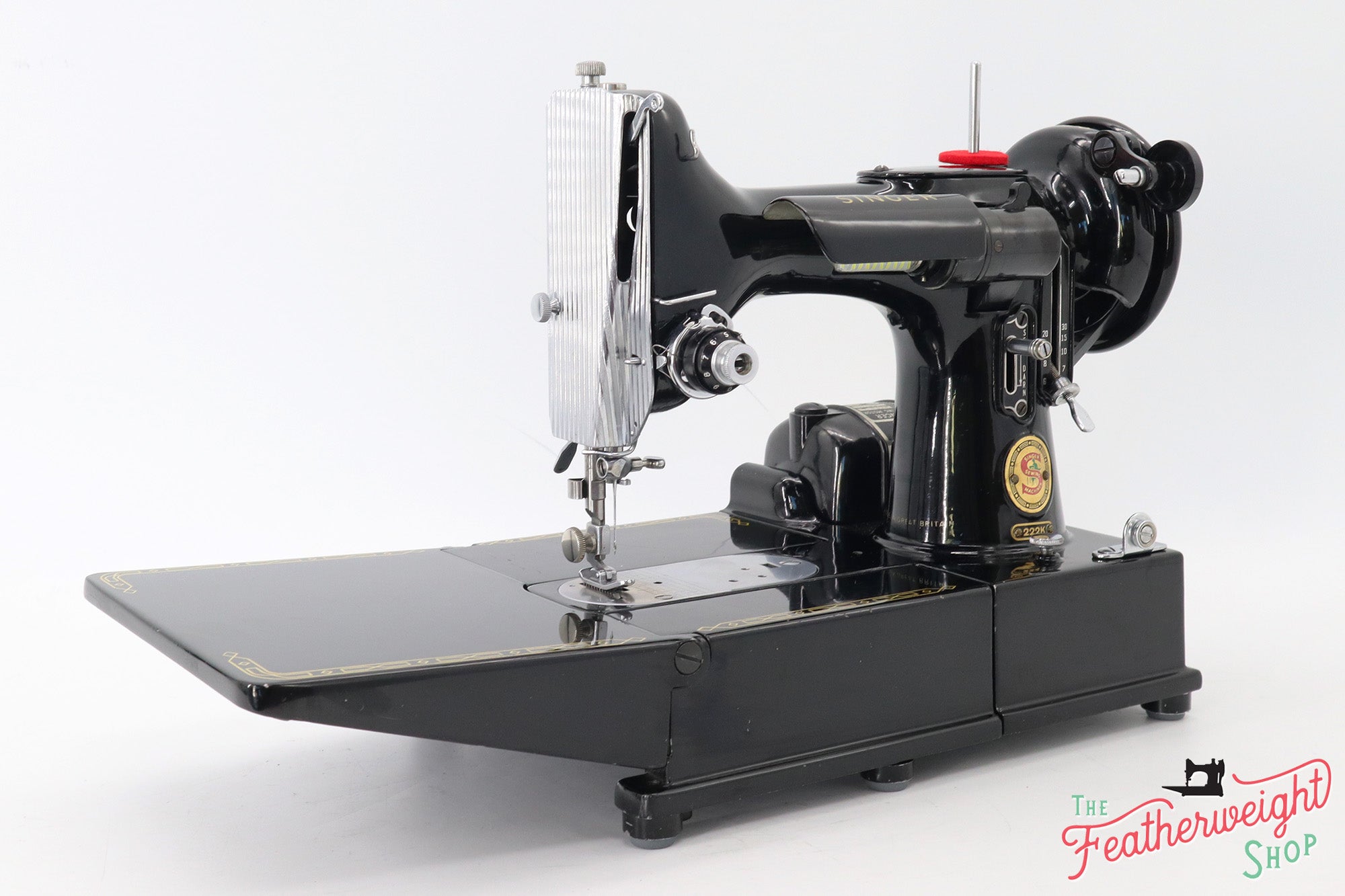 Singer Featherweight 222K Sewing Machine, RED "S" ER02235*