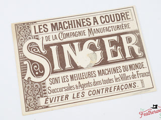Load image into Gallery viewer, Card, Advertisement, The Pantheon, Paris - Singer (Vintage Original)