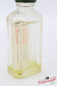 Oil Bottle, Glass - French, Singer (Vintage Original) - RARE