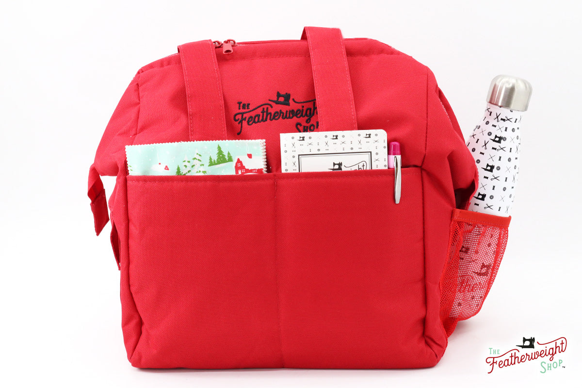 BAG, Padded TRAVEL fits Singer Featherweight 221 & 222 - RED