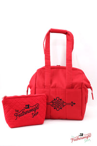 BAG, Padded TRAVEL fits Singer Featherweight 221 & 222 - RED