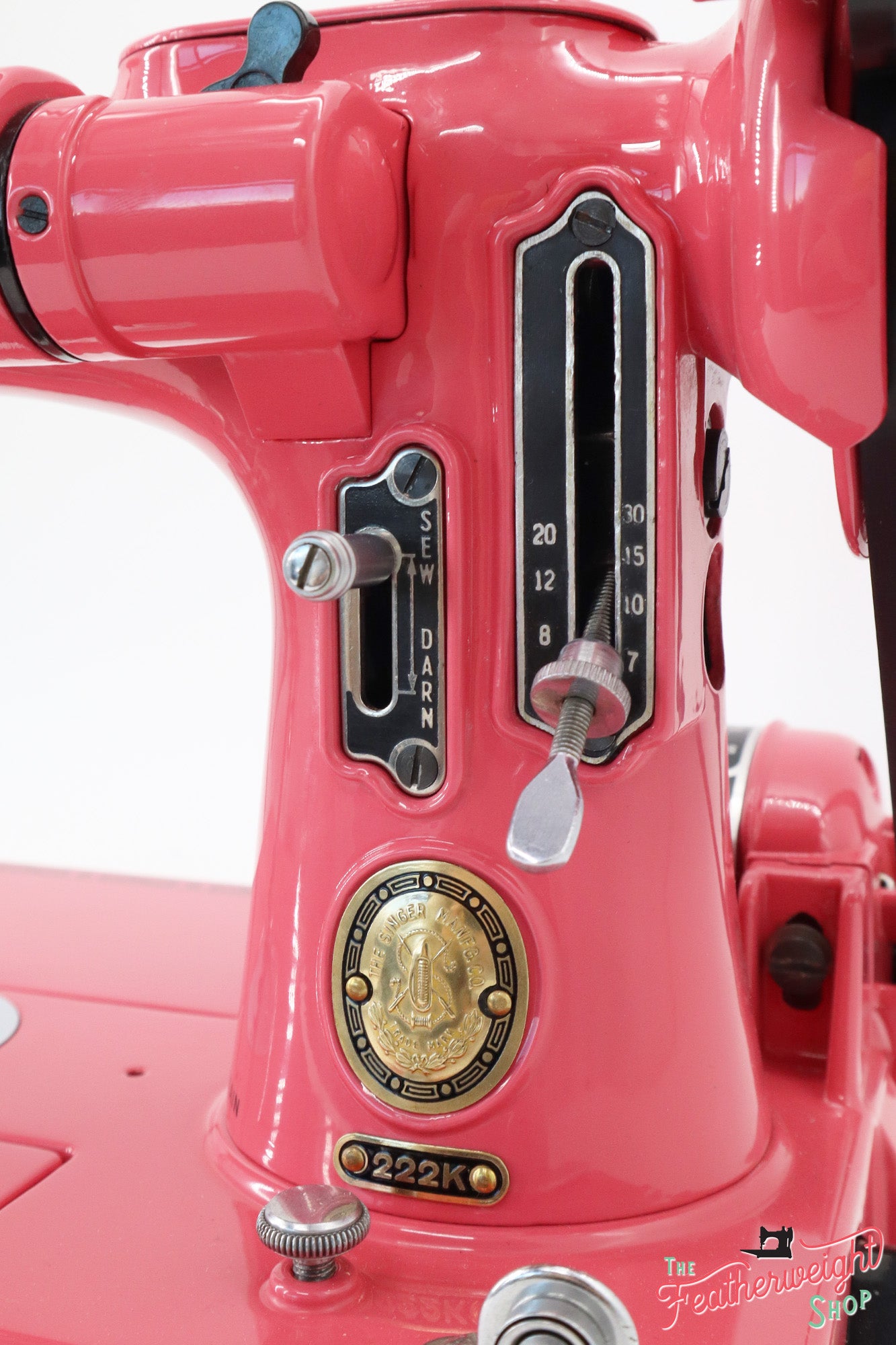 Singer Featherweight 222K Sewing Machine EK632*** - Fully Restored in 'Happy Pink Grapefruit'