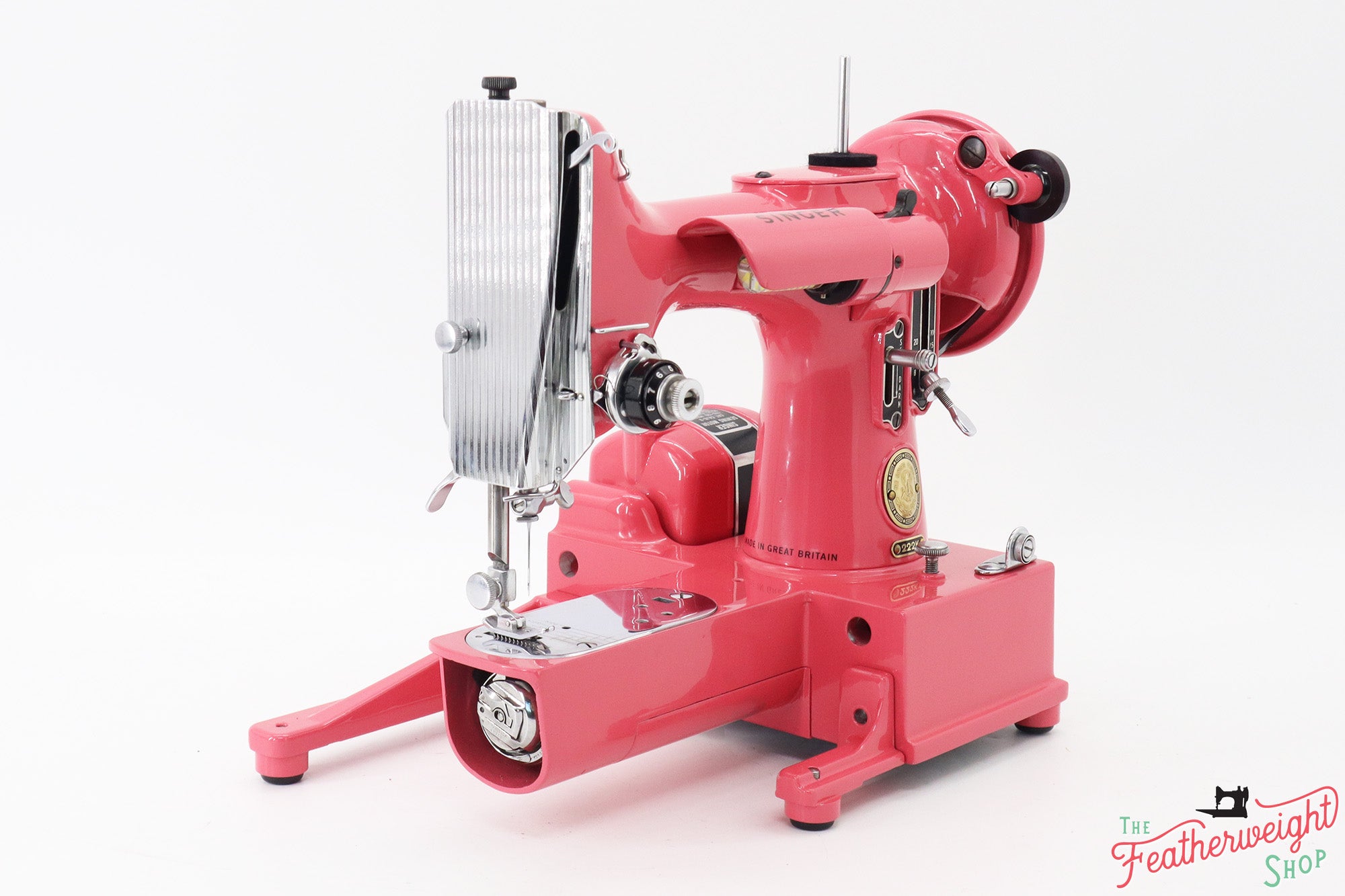 Singer Featherweight 222K Sewing Machine EK632*** - Fully Restored in 'Happy Pink Grapefruit'