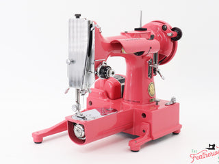 Load image into Gallery viewer, Singer Featherweight 222K Sewing Machine EK632*** - Fully Restored in &#39;Happy Pink Grapefruit&#39;